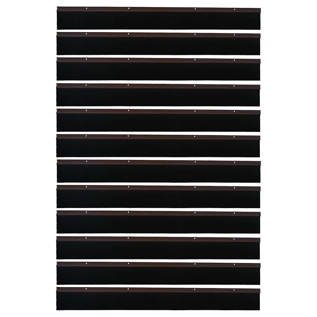 Aufsteck Türbürstendichtungen 2 pcs Braun 100 cm