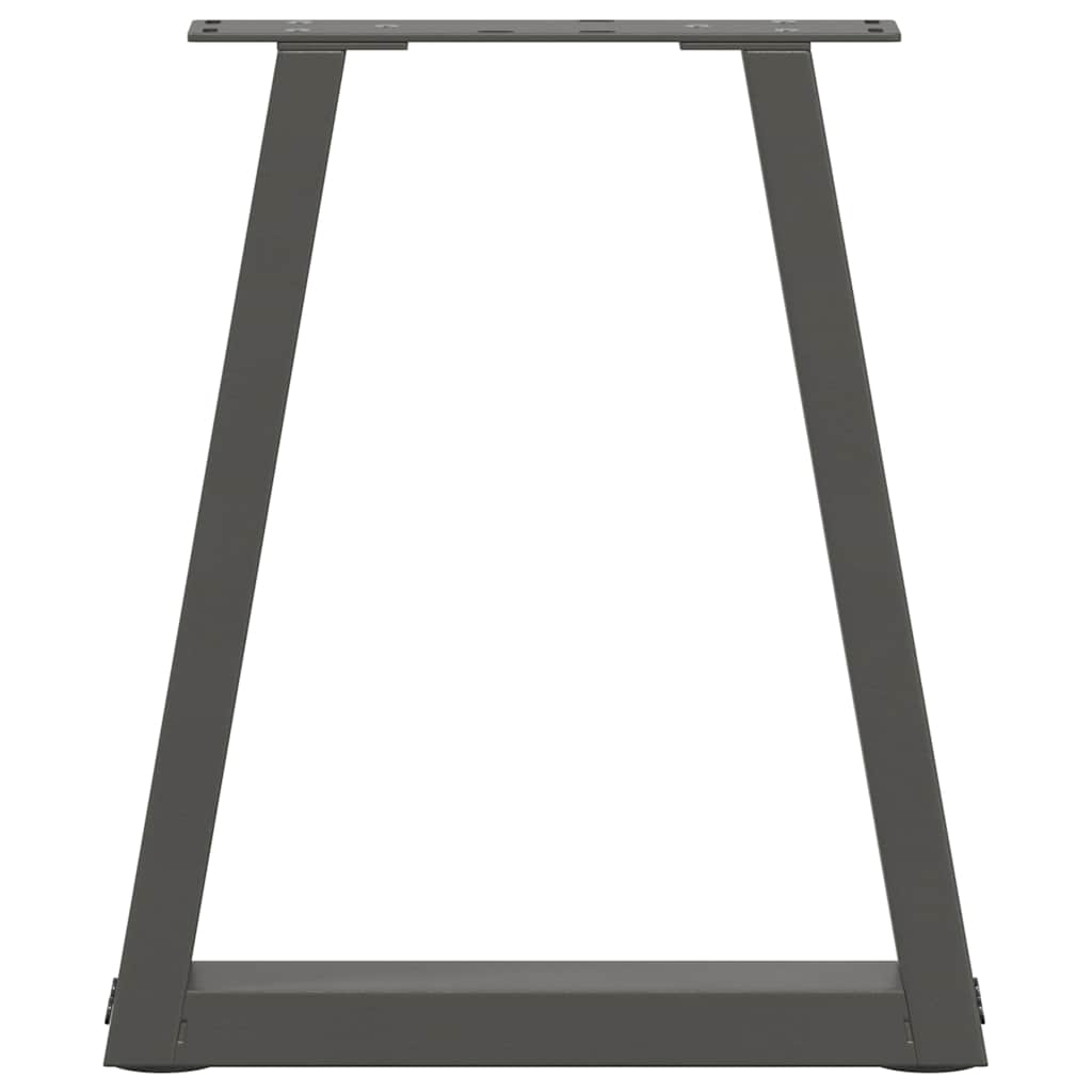 Couchtischbeine V-Form 2 Stück Schwarz 30x(30-31,3) cm Stahl