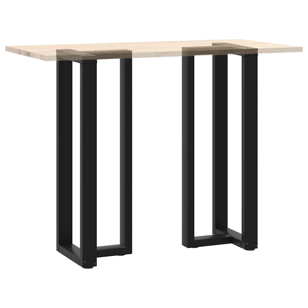 Couchtischbeine T-Form 2 Stk. Schwarz 30x25x(30-31) cm Stahl