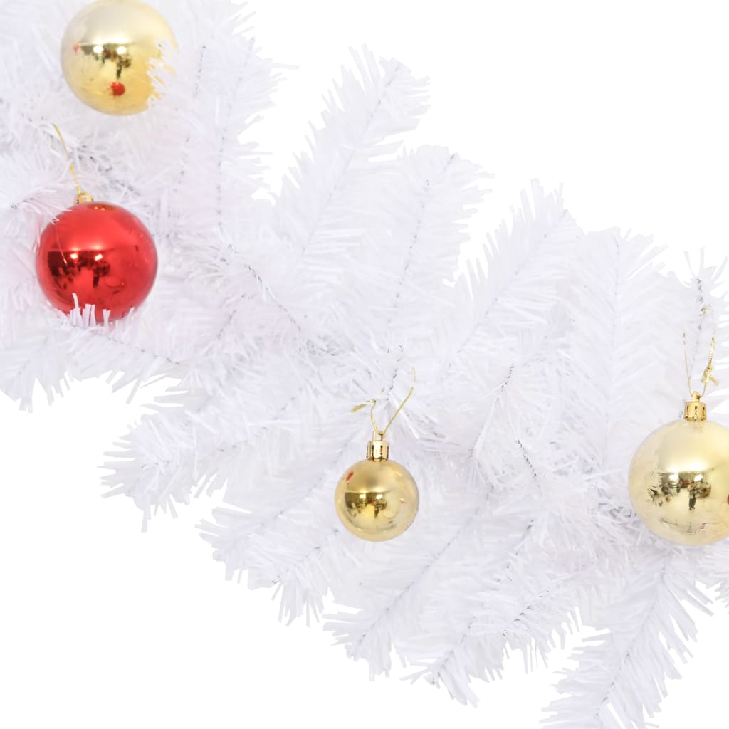 Weihnachtsgirlande Geschmückt mit Kugeln 5 m