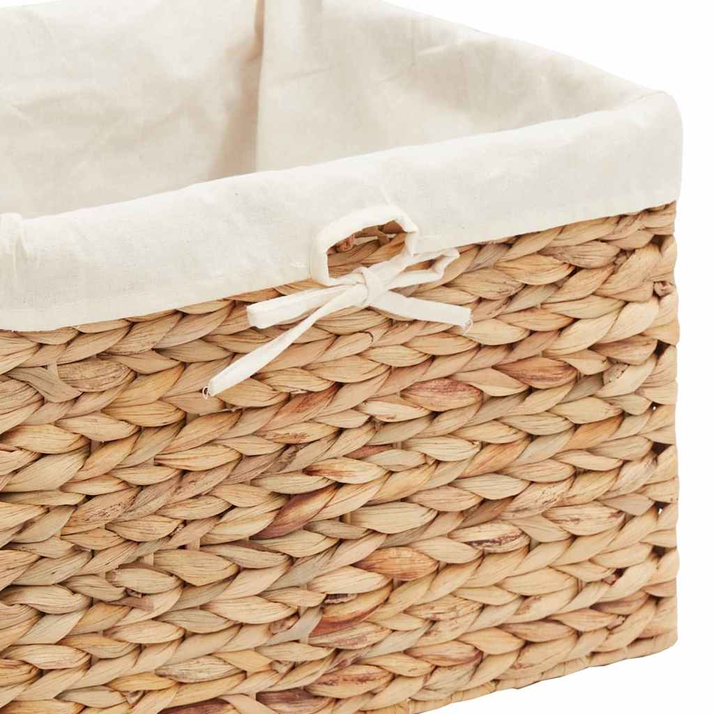 Aufbewahrungskörbe 3 pcs Natur Wasserhyazinthe