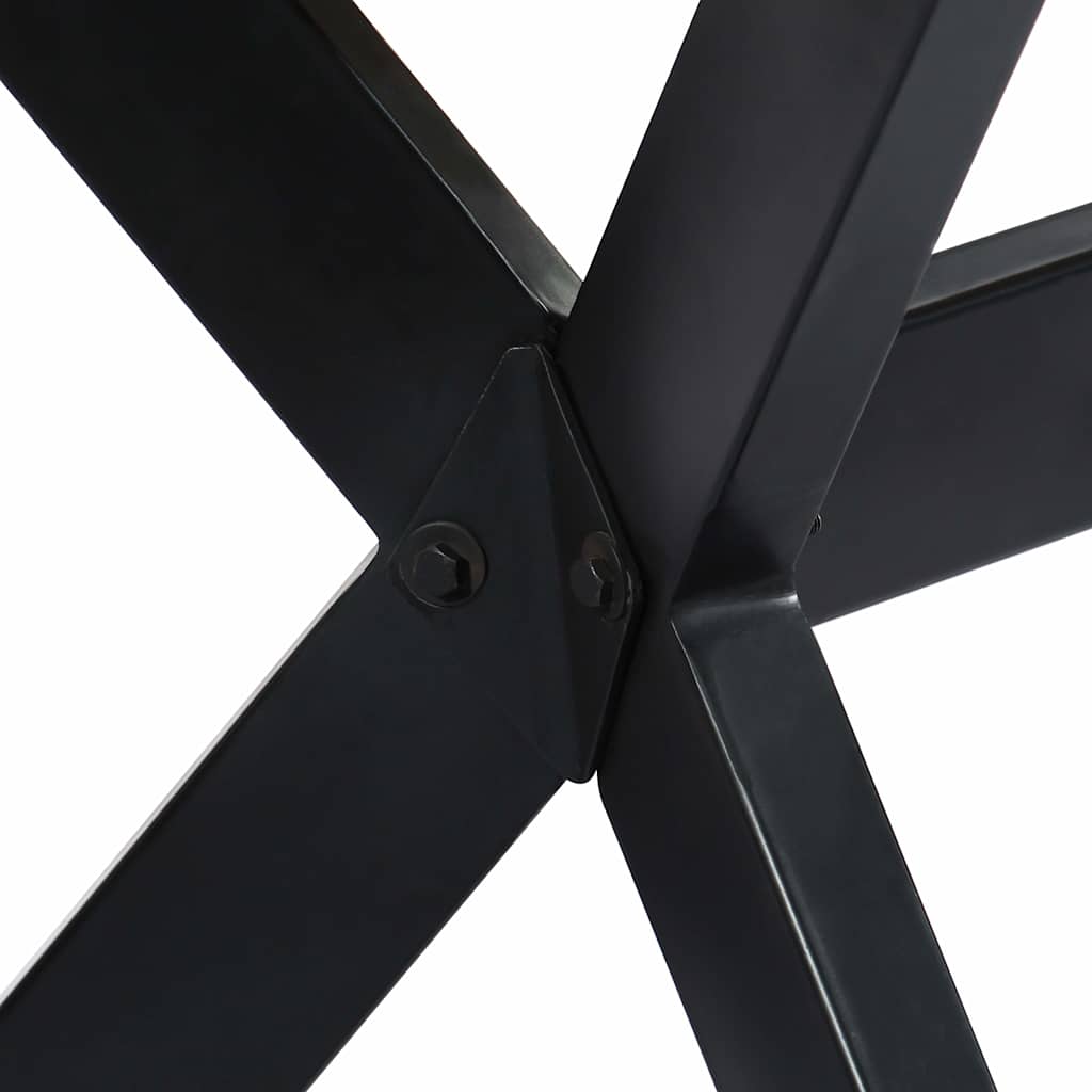 Esstisch Massivholz Mango und Stahlgestell 180 cm