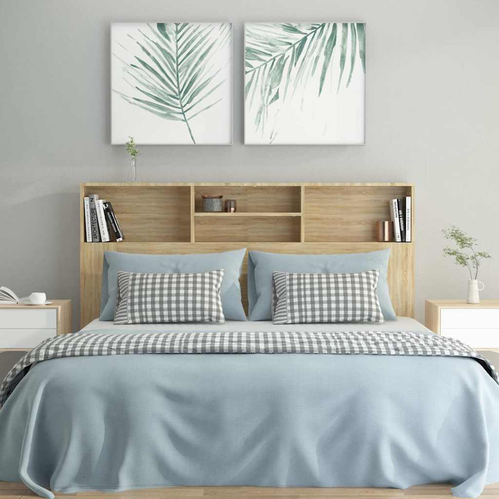 Bett-Kopfteil mit Ablagen Weiß 100x19x103,5 cm