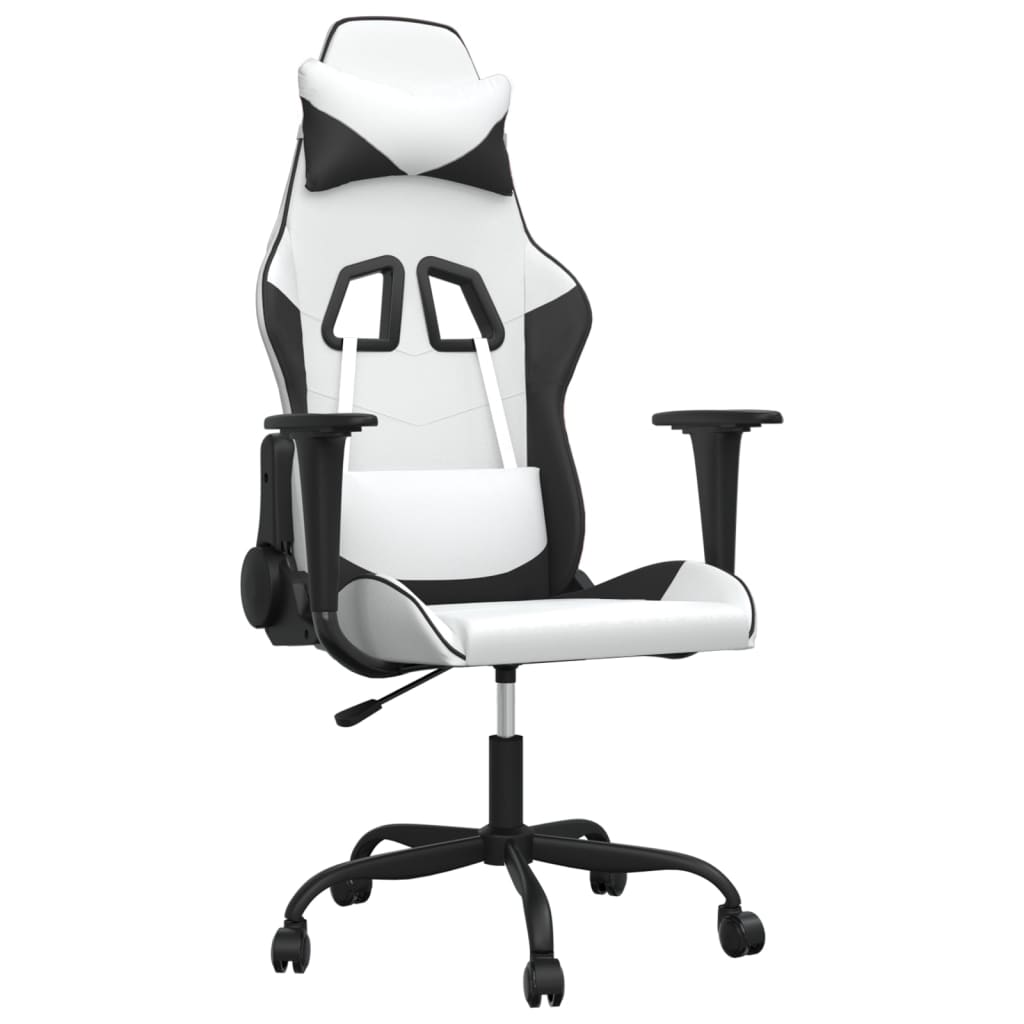 Gaming-Stuhl mit Massagefunktion Schwarz und Rot Kunstleder