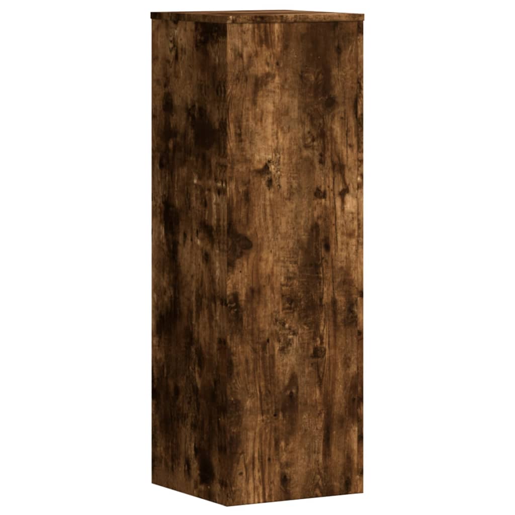 Pflanzenständer 2 Stk. Weiß 33x33x100 cm Holzwerkstoff