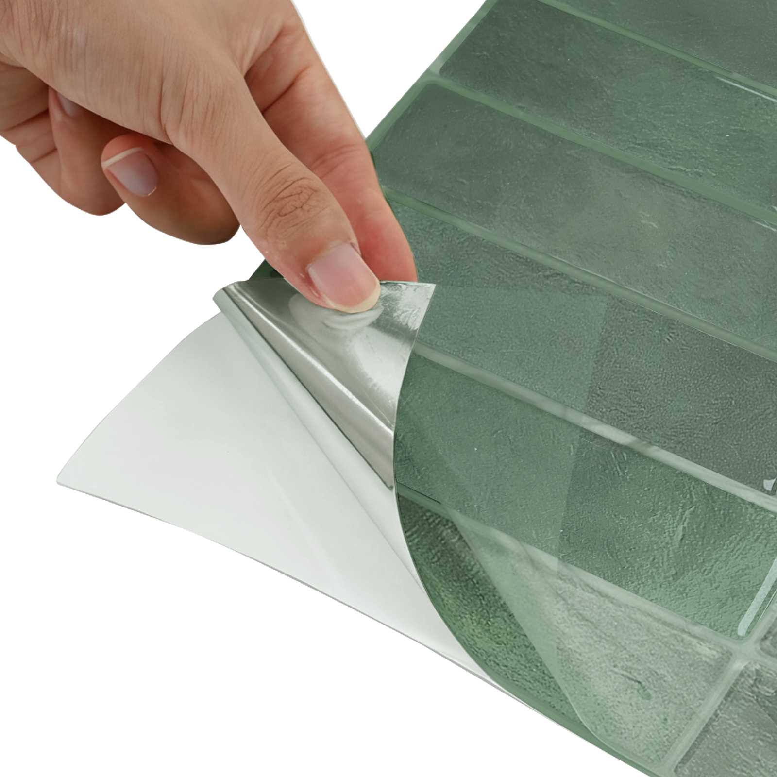 Rechteckige Fliese 10 pcs Dunkelgrün 29 x 23 x 0,08 cm