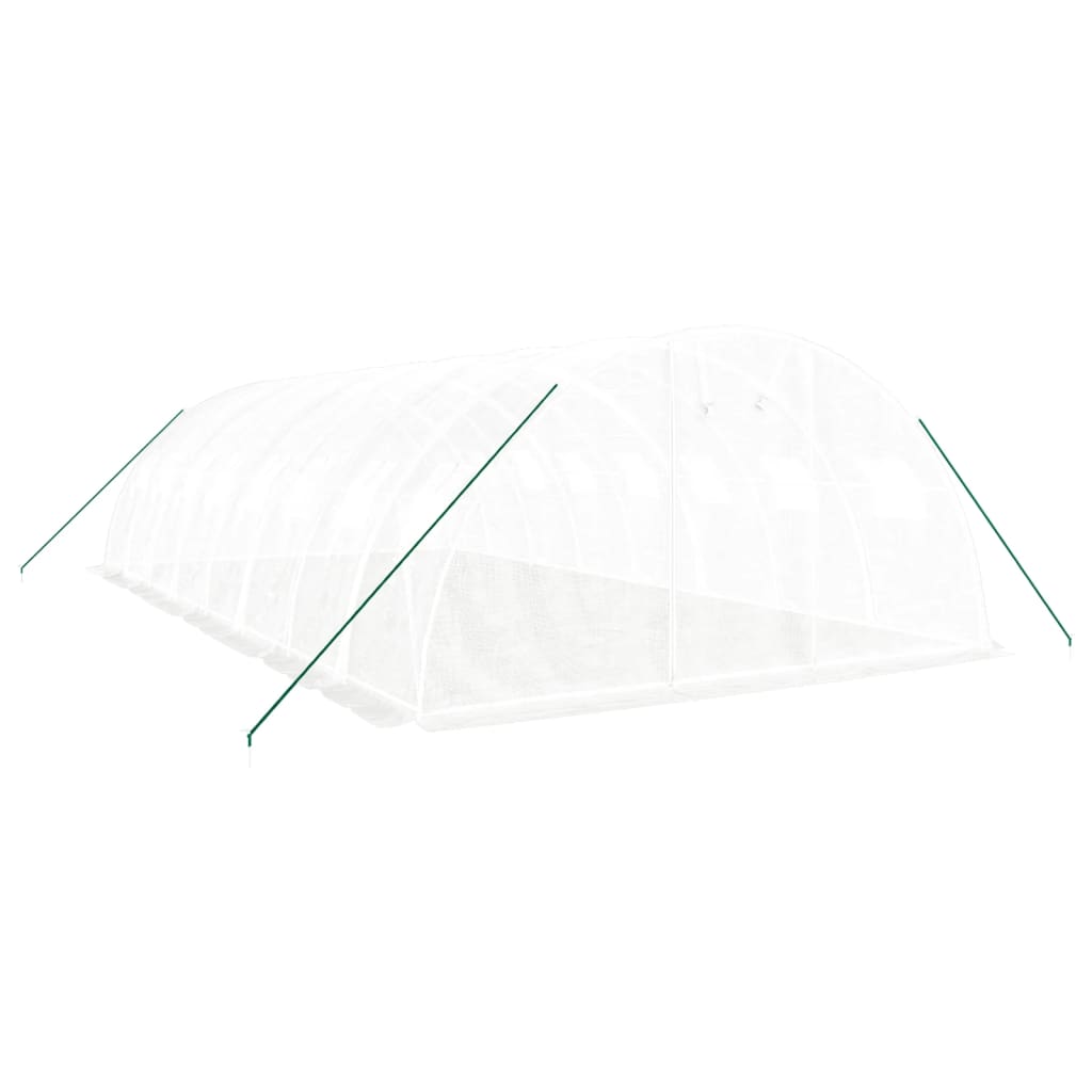 Gewächshaus mit Stahlrahmen Grün 8 m² 4x2x2 m