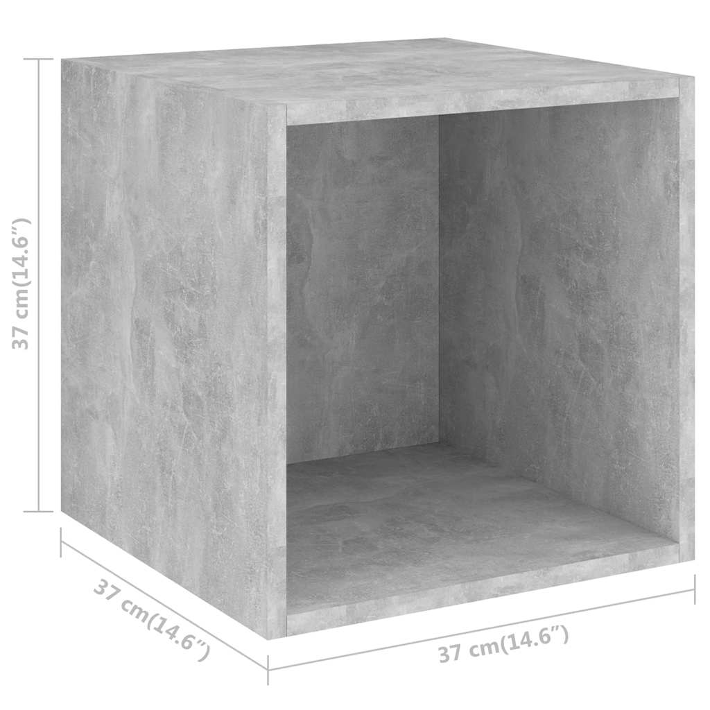 5-tlg. TV-Schrank-Set Grau Holzwerkstoff