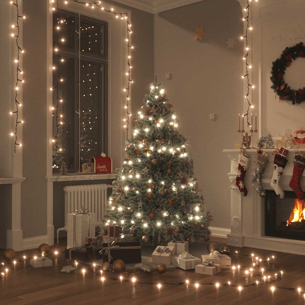 Lichterkette mit 400 LEDs Blau 40 m 8 Lichteffekte