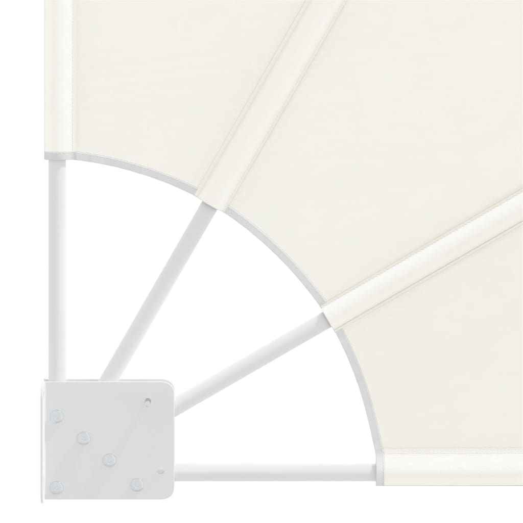 Faltbarer Balkonfächer Grau 210×210 cm