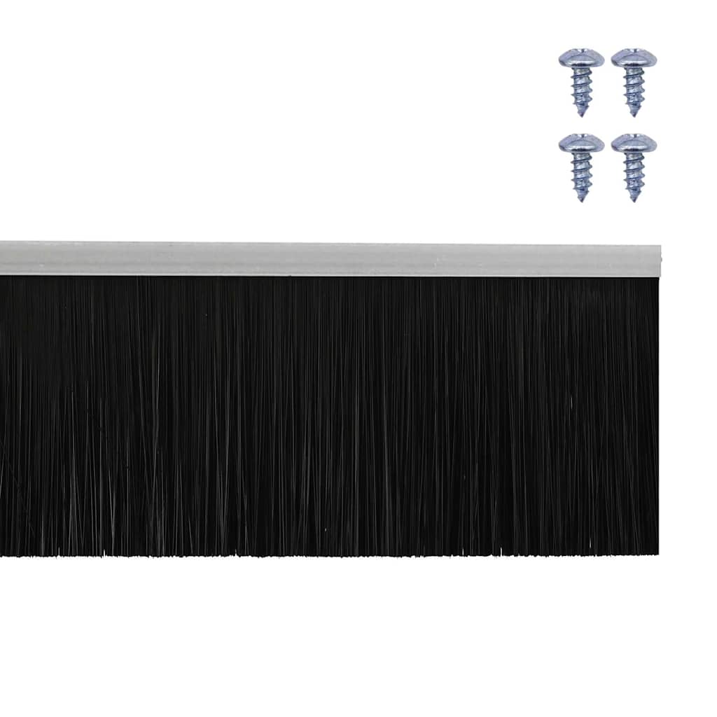 Aufsteck Türbürstendichtungen 2 pcs Braun 100 cm