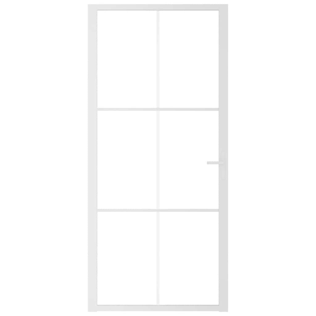 Innentür ESG Glas und Aluminium 76x201,5 cm Schwarz