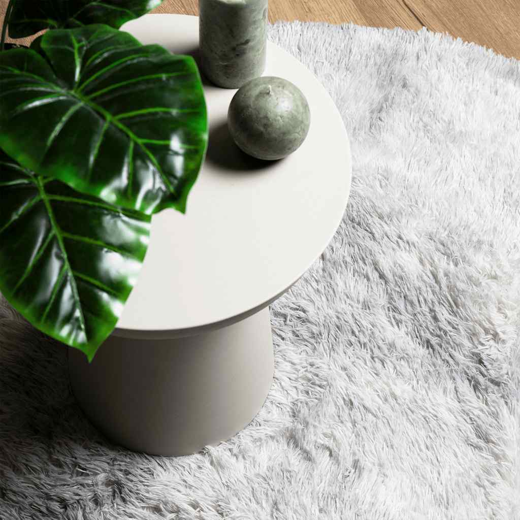 Teppich Shaggy Hochflor NAVARRA Beige 60x100 cm Polyester