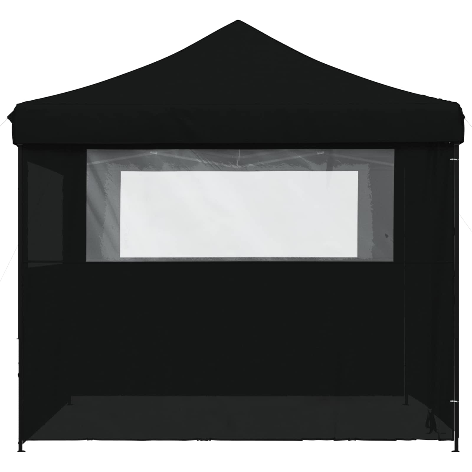 Partyzelt Faltbar Pop-Up Schwarz 292x292x315 cm