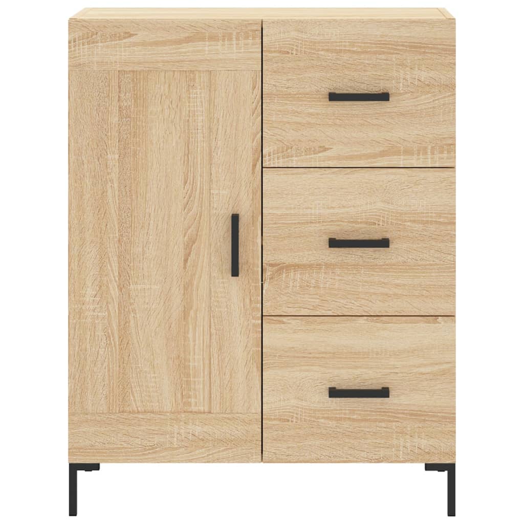Highboard Betongrau 69,5x34x180 cm Holzwerkstoff