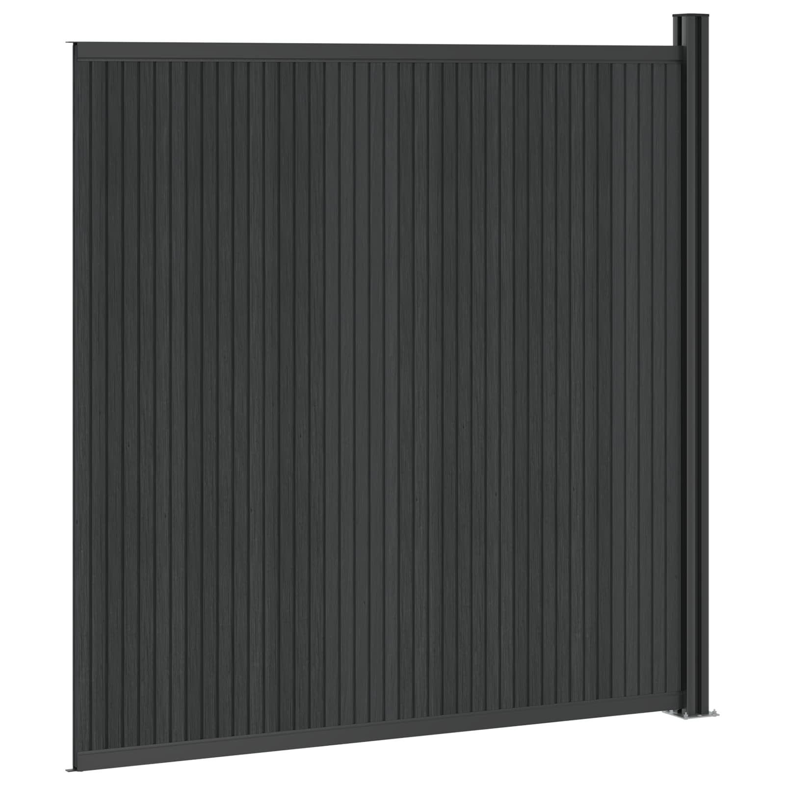 Zaunelement Grau 353x186 cm WPC