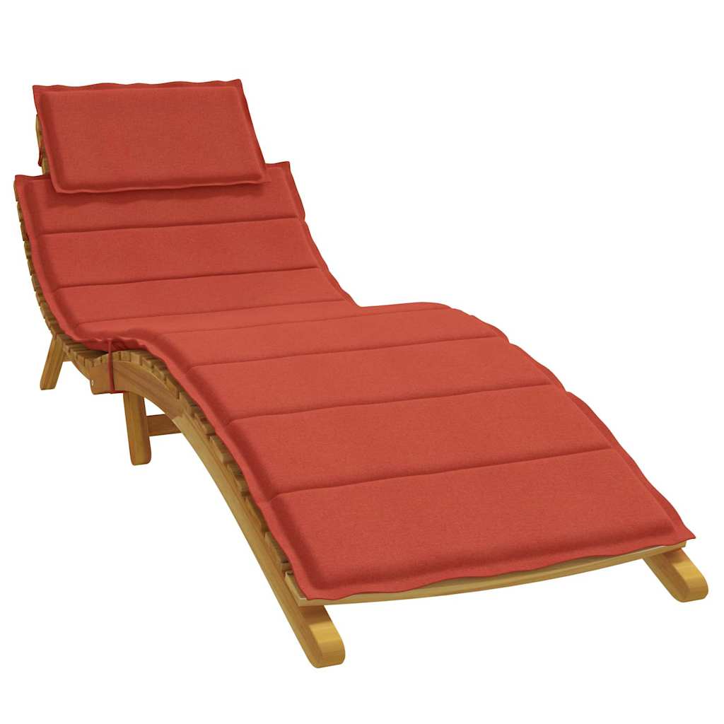 Sonnenliegen-Auflage Melange Anthrazit 186x58x4 cm Stoff