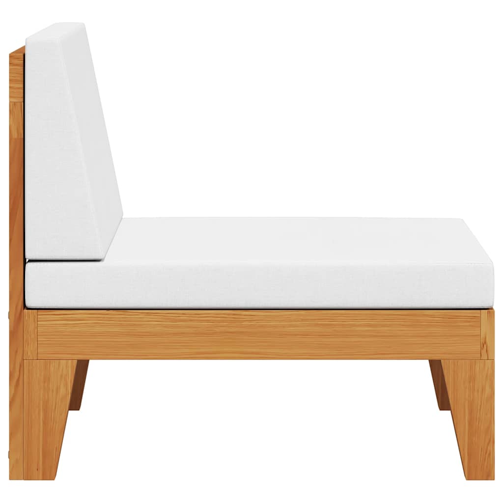 2-tlg. Garten-Lounge-Set mit Auflagen Massivholz Akazie