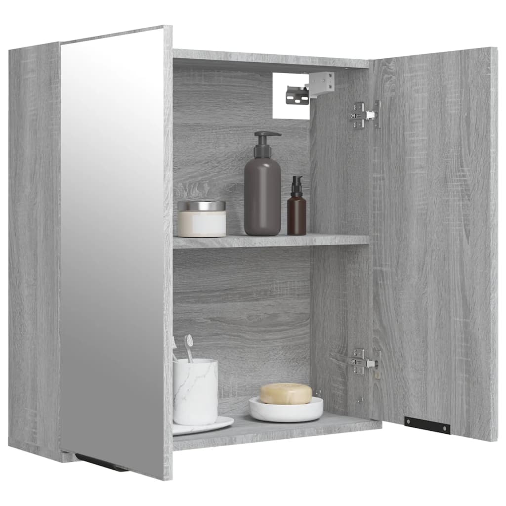 Bad-Spiegelschrank Weiß 64x20x67 cm