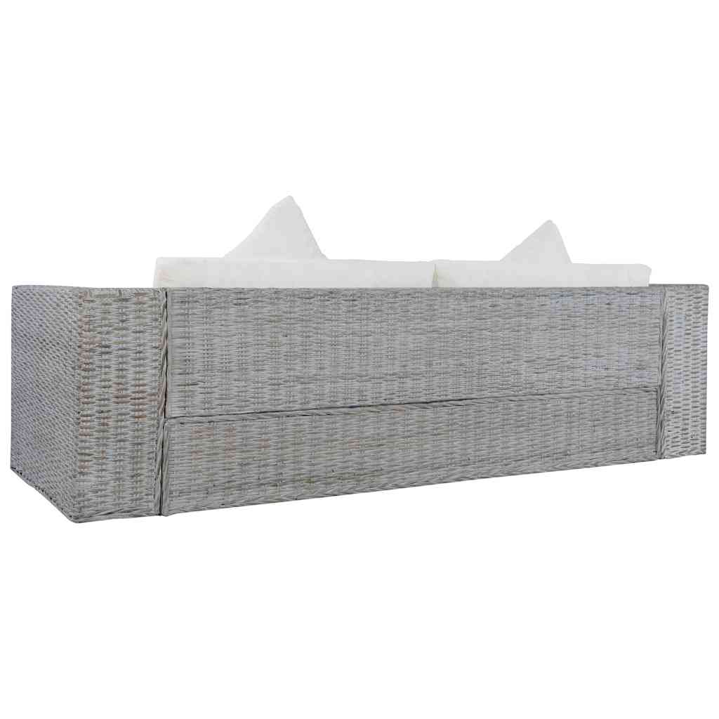 2-Sitzer Sofa Echtes Rattan