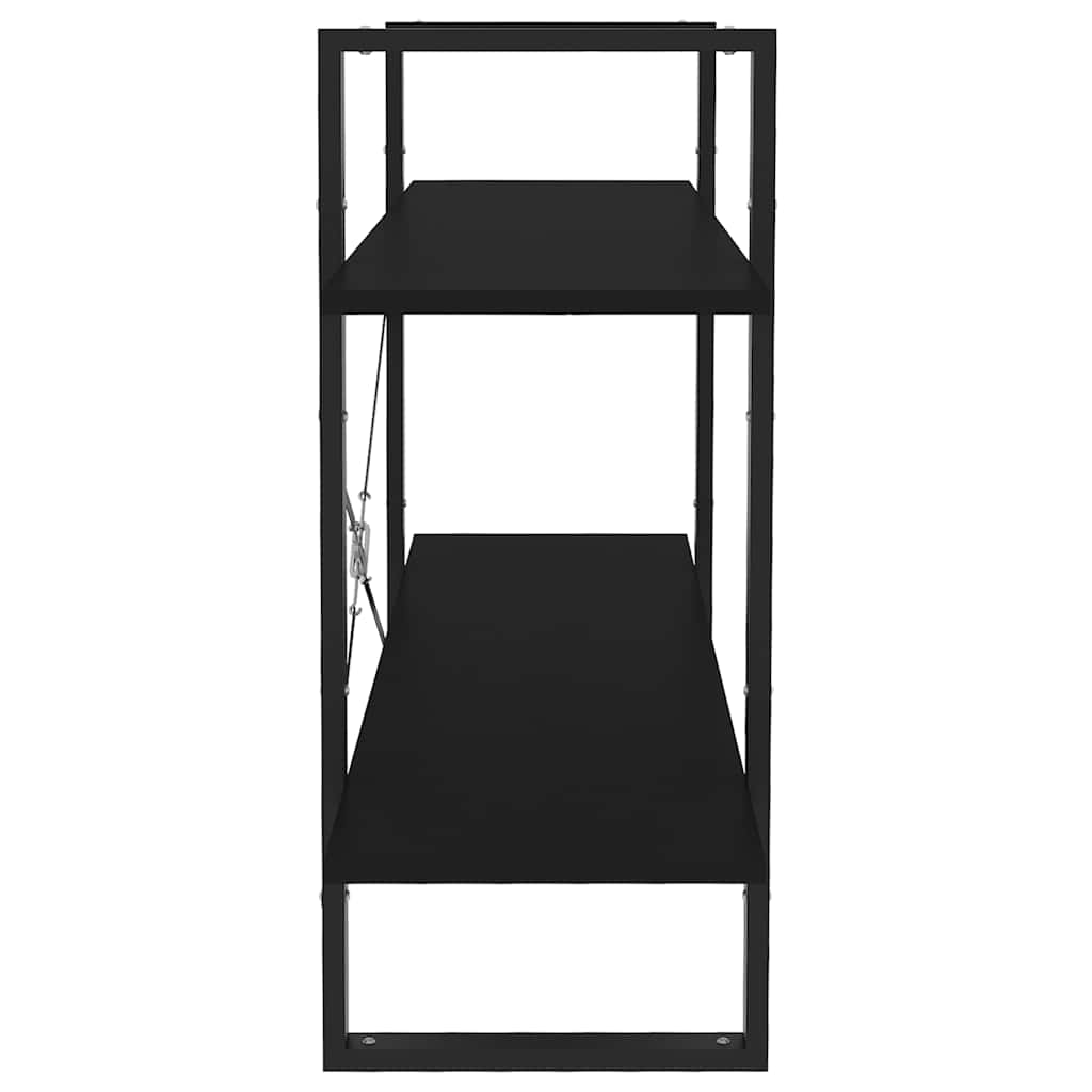 Bücherregal 2 Fächer Weiß 100x30x70 cm Holzwerkstoff