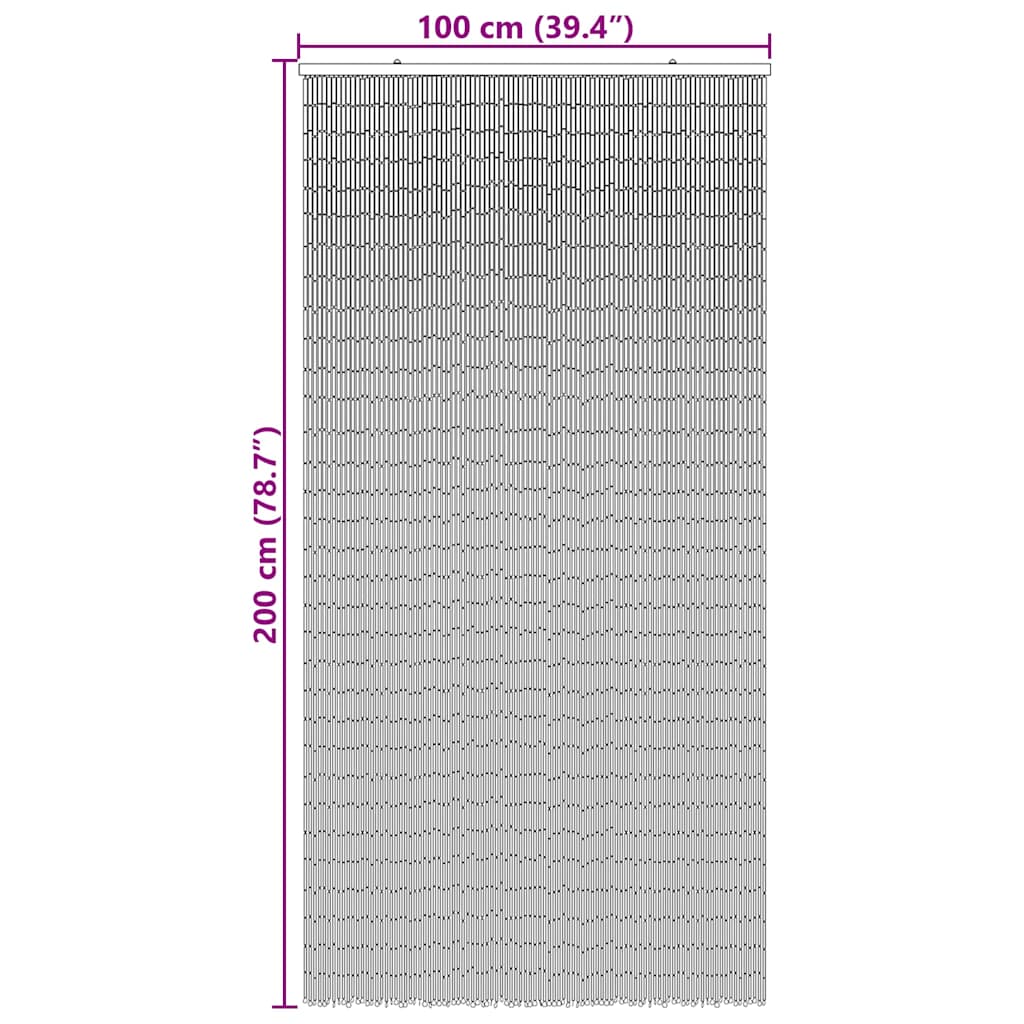 Türvorhang Bambus 90x200 cm