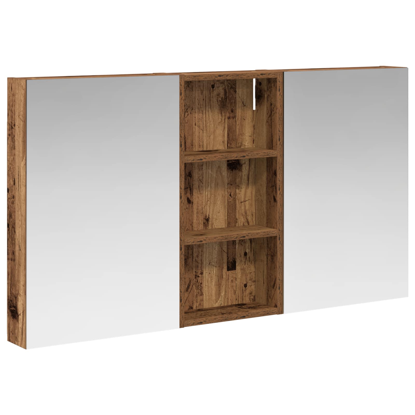 Badezimmerschrank-Set 3 pcs 80 x 10,5 x 50 cm Holzwerkstoff