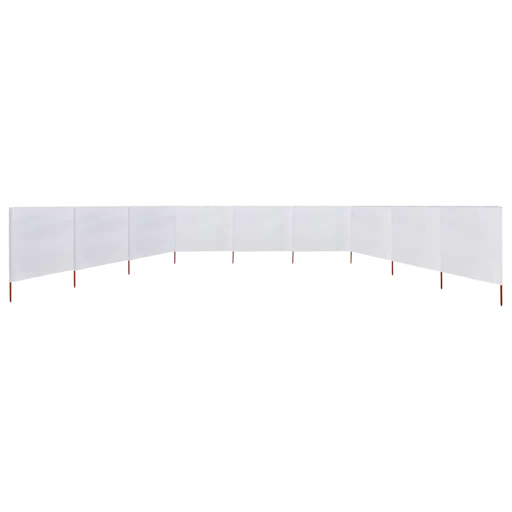 3-teiliges Windschutzgewebe 400 x 120 cm Weiß