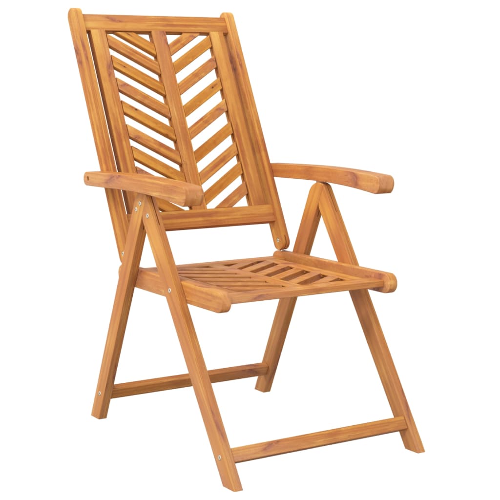 Gartenstuhl 4 pcs Braun Massivholz Akazie
