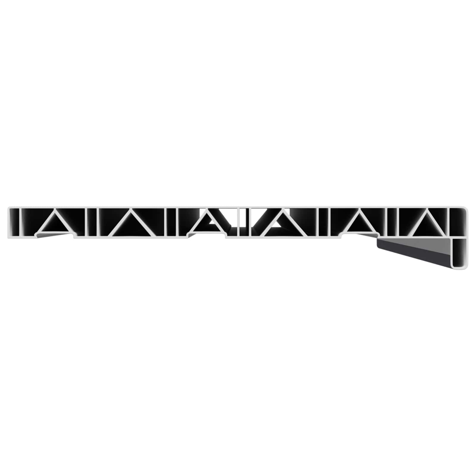 Fensterbank Weiß 60 x 10 x 4,5 cm PVC