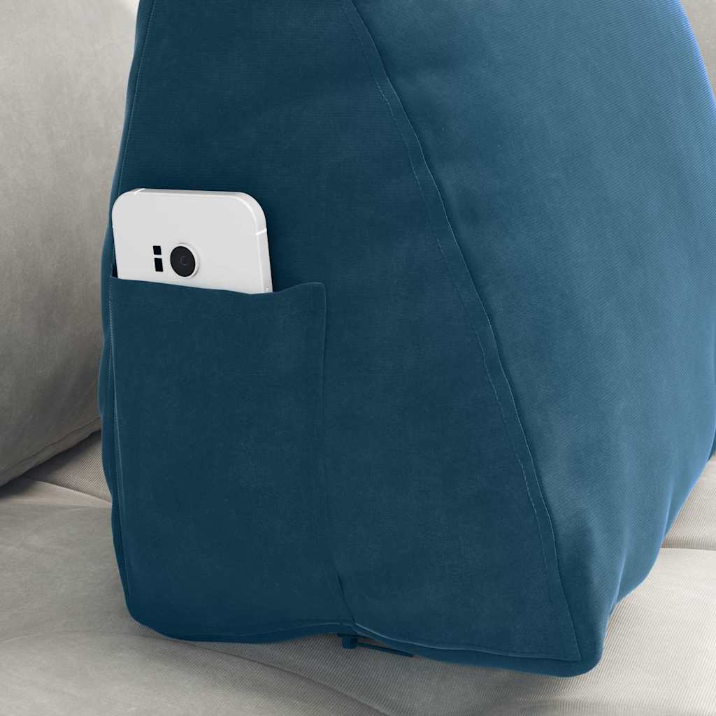 Rückenkissen Blau 45 x 20 x 35 cm Cordstoff