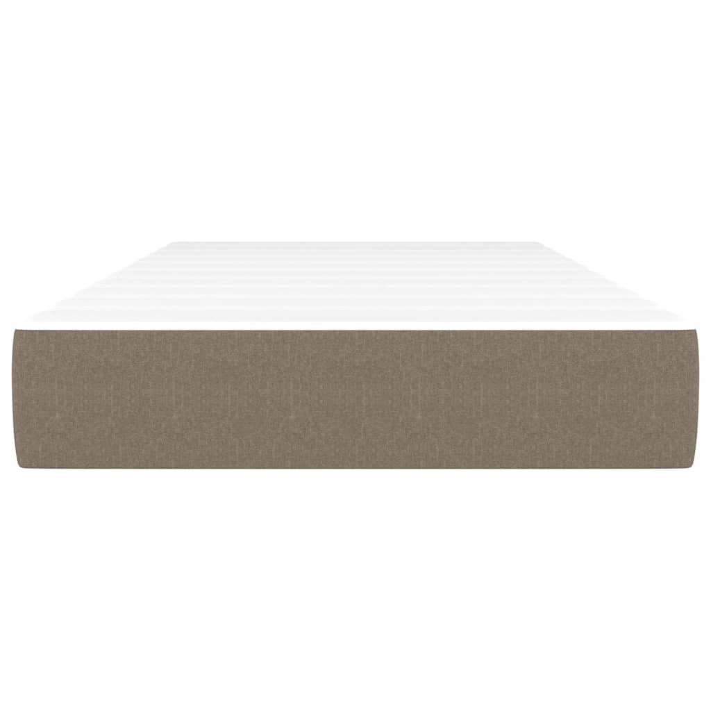 Taschenfederkernmatratze Mittel Hellgrau 80x200x20 cm Stoff