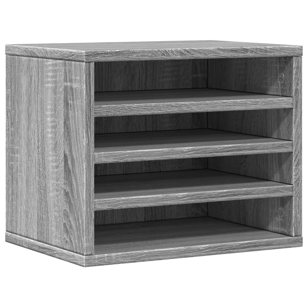 Schreibtisch-Organizer Weiß 36x26x29,5 cm Holzwerkstoff