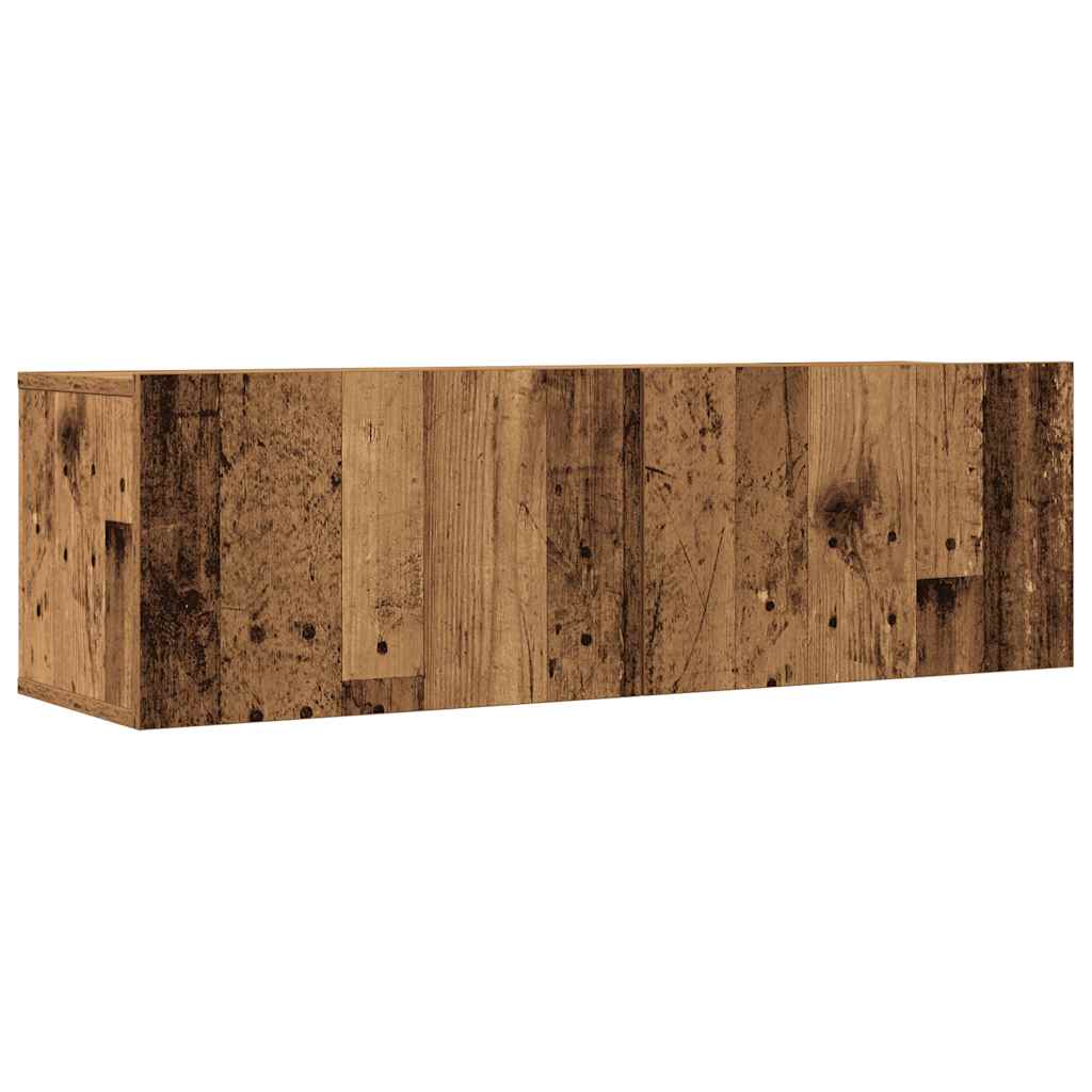 3-tlg. TV-Schrank-Set Weiß Holzwerkstoff