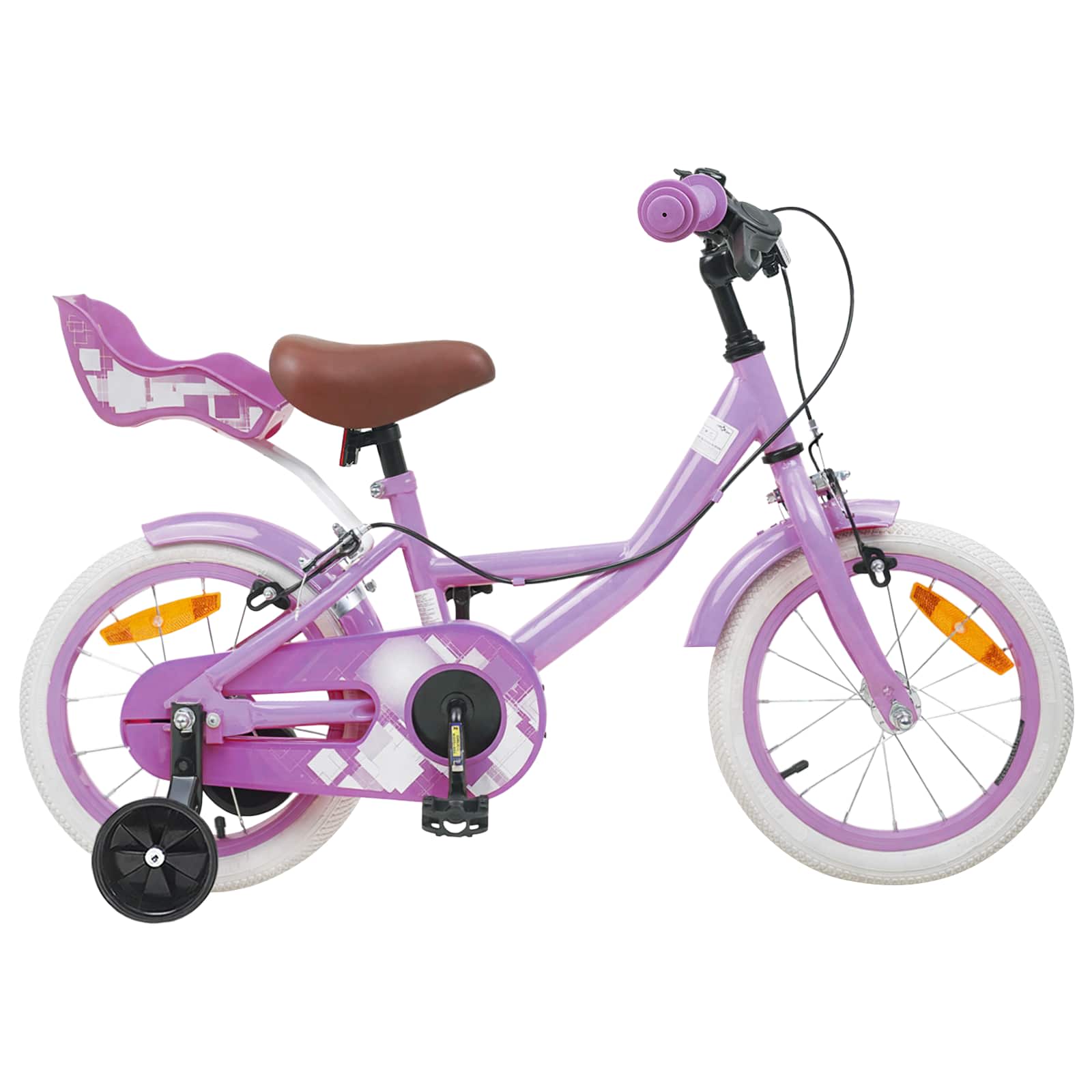 Kinderfahrrad 12 Zoll für 2-4 Jahre alt Hellrosa