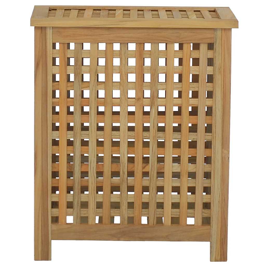 Wäschekorb Natur 35 x 25 x 60 cm Massivholz Teak