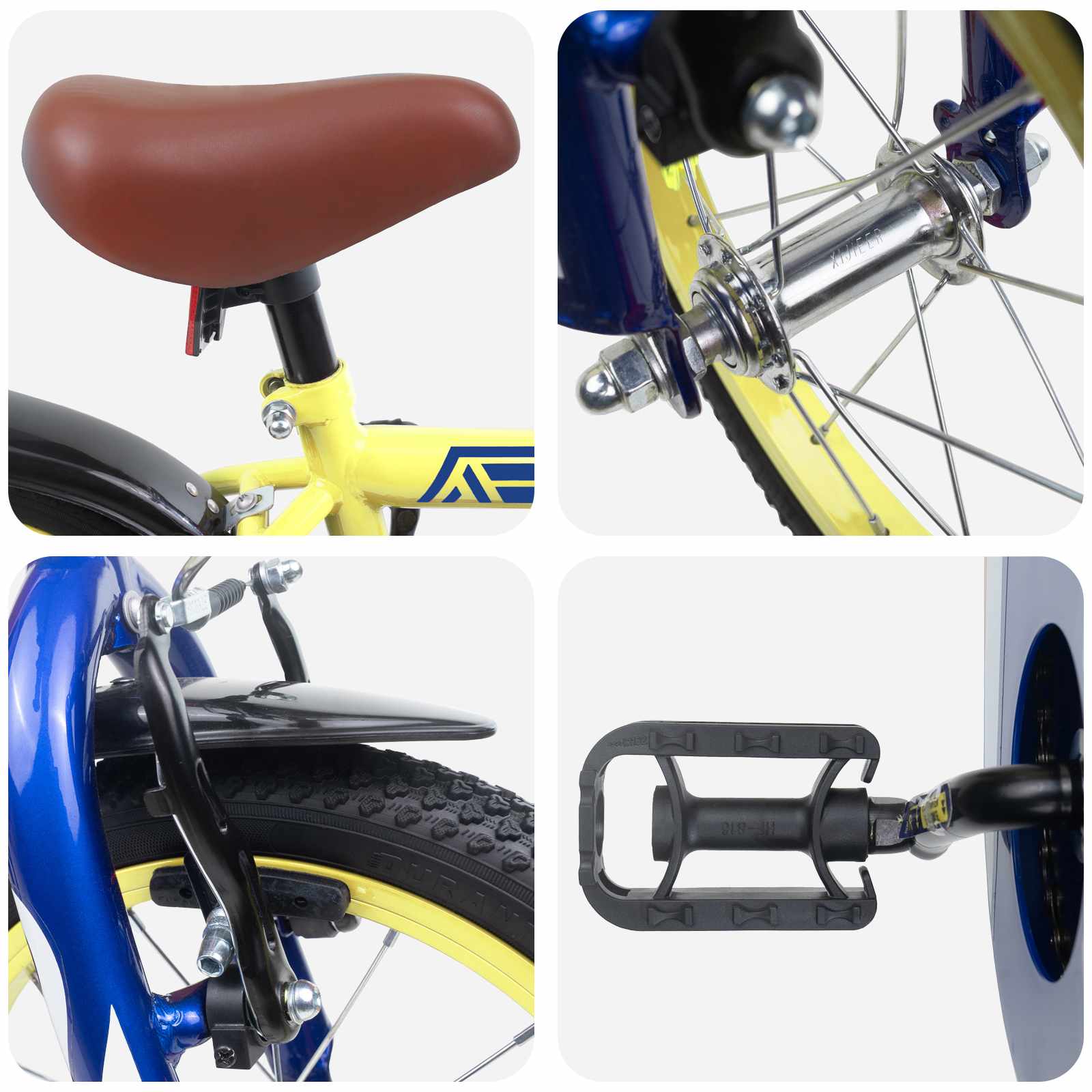 Kinderfahrrad 12 Zoll für 2-4 Jahre alt Gelb