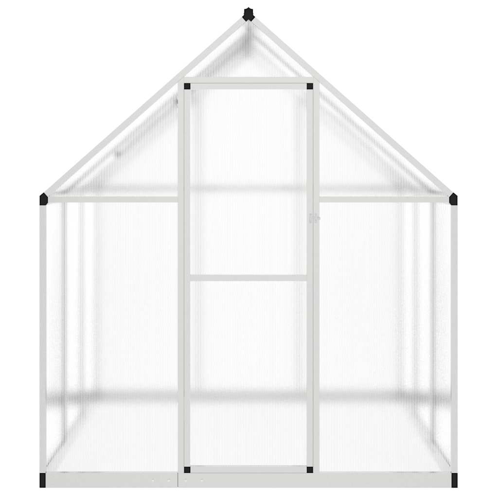 Gewächshaus mit Fundamentrahmen Silbern 169x114x202 cm Alu