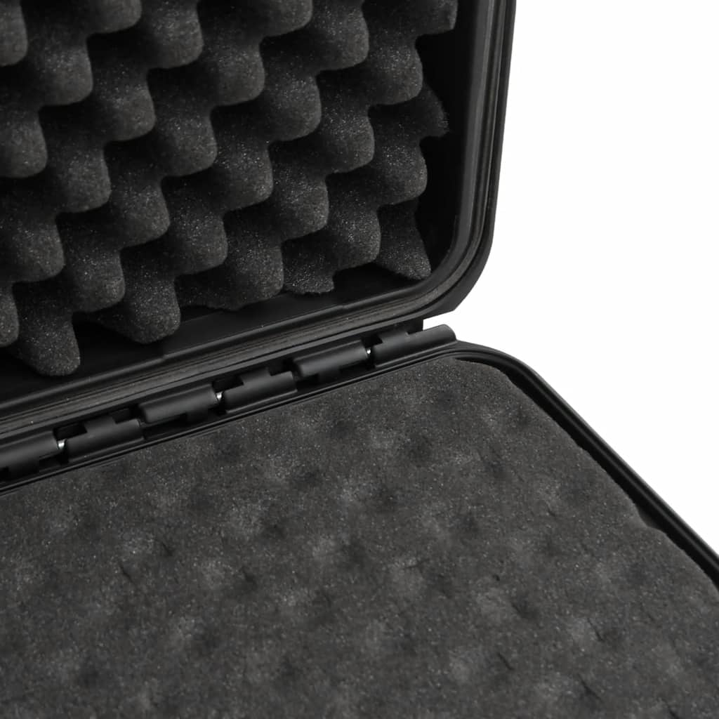 Koffer für Flugreise Tragbar Schwarz 46,5x21,5x17,5 cm PP
