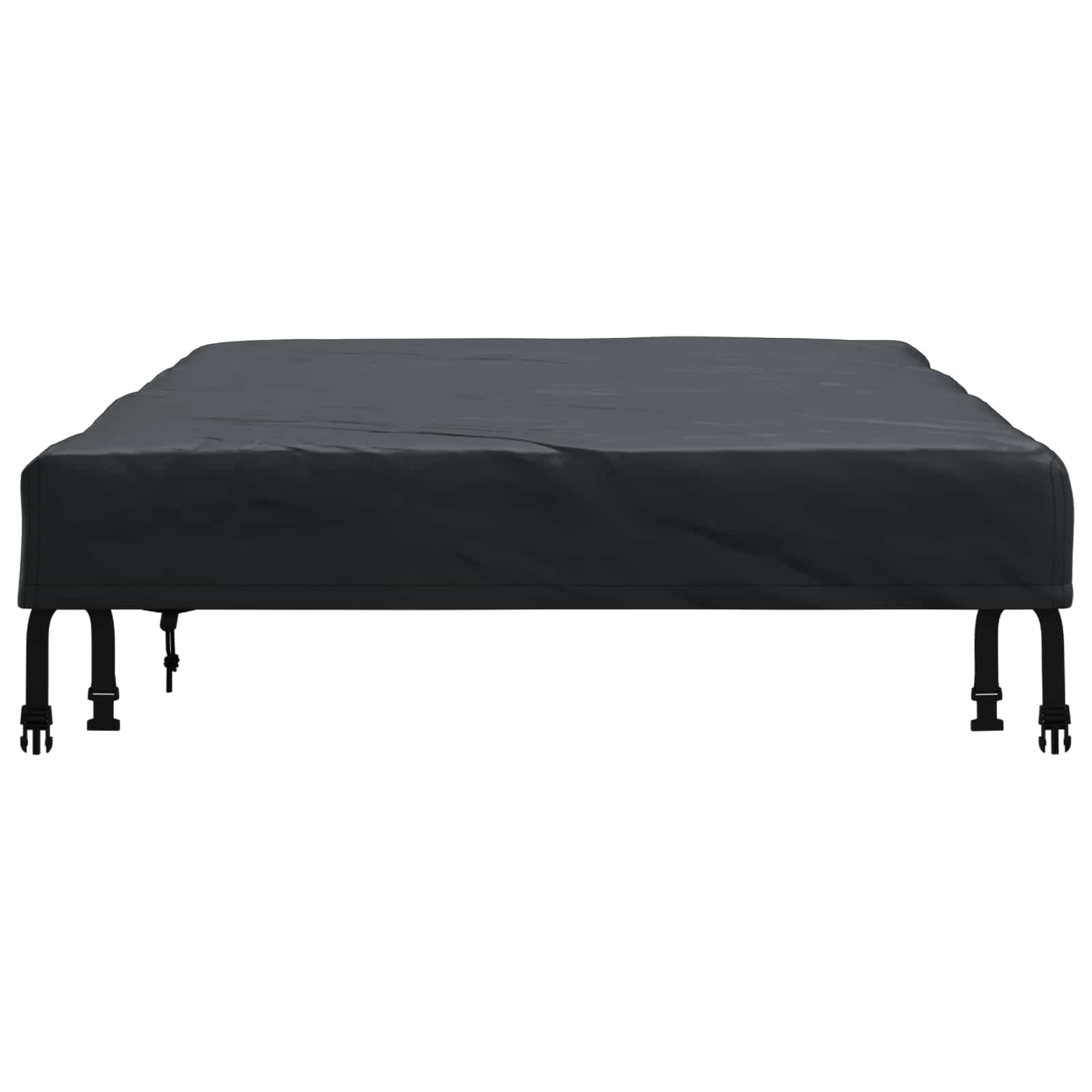 Tischdecken Uni Schwarz 122 x 72 x 15 cm Stoff