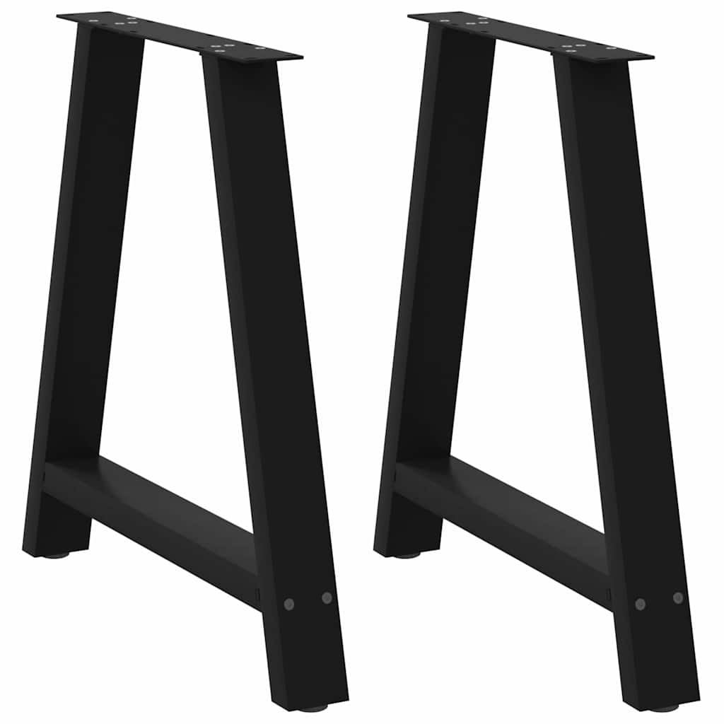 Couchtischbeine A-Form 2 Stk. 30x(30-31) cm Stahl