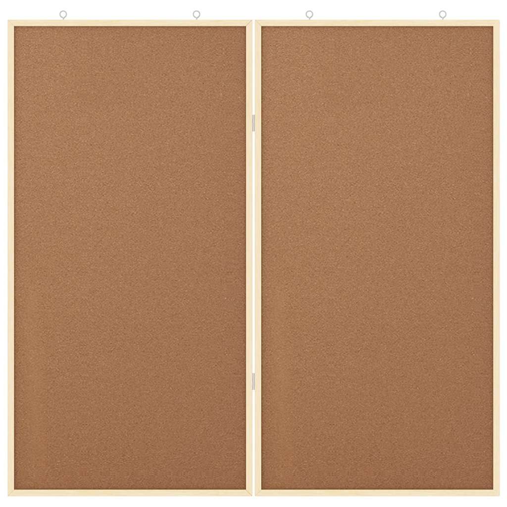 Info-Tafel Weiß 80 x 80 x 1,4 cm Massivholz Kiefer