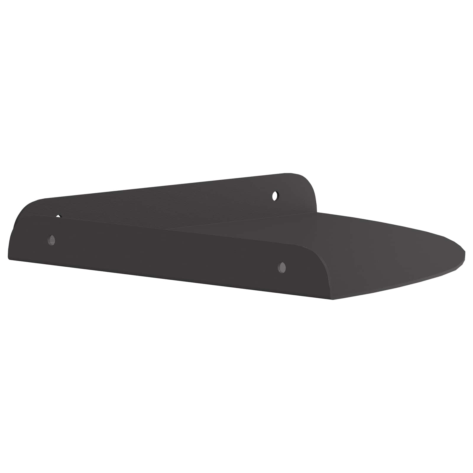 Schwebendes Regal mit Regal 2 pcs Schwarz 15 x 15 x 2 cm
