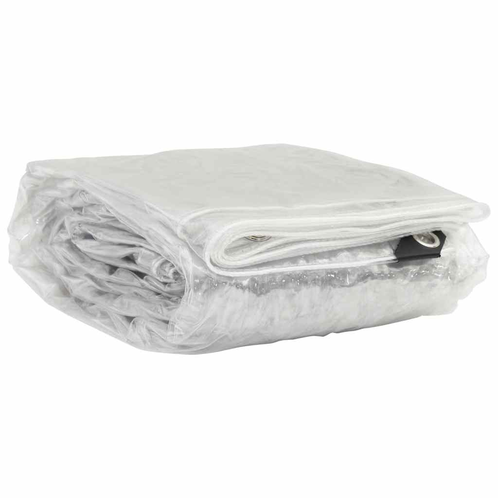 Transparente Plane mit Ösen 1x2 m PVC