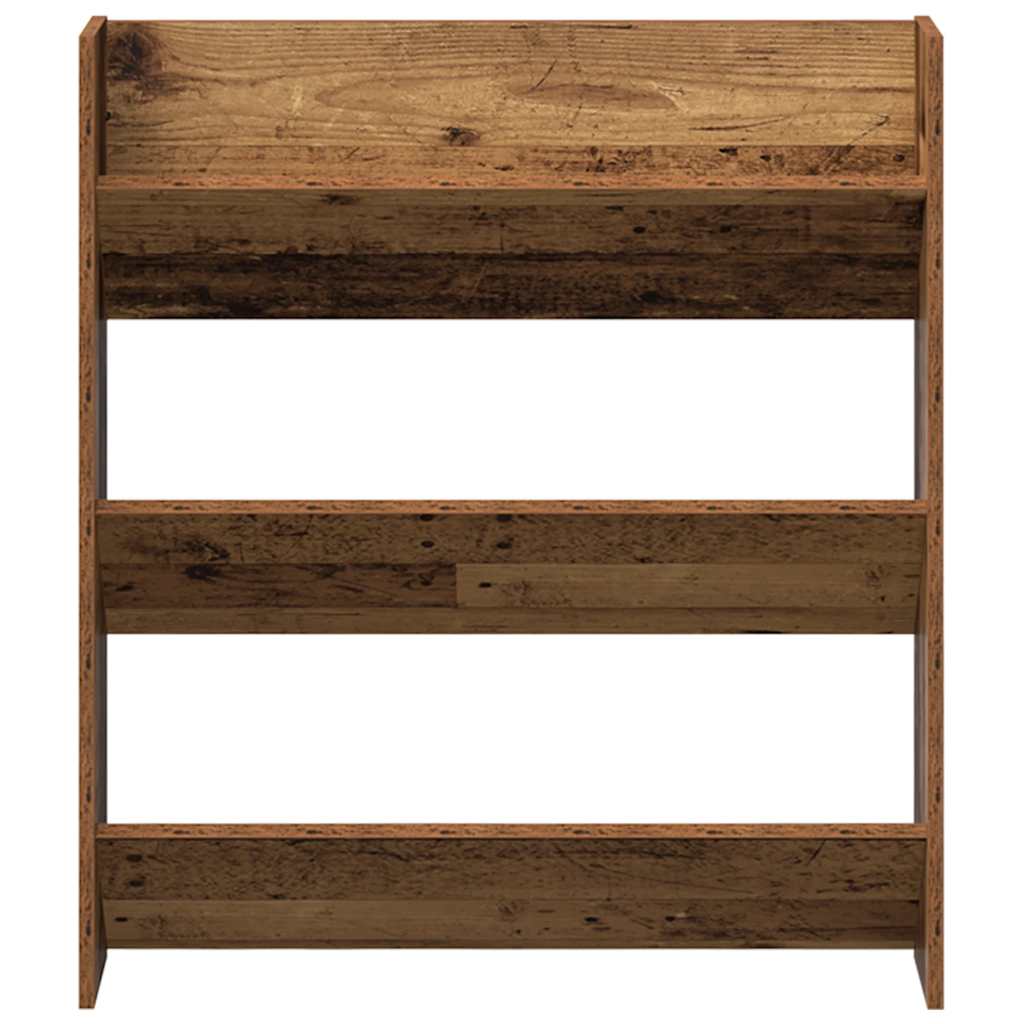 Wand-Schuhschränke 4 Stk. Weiß 60x18x60 cm Holzwerkstoff