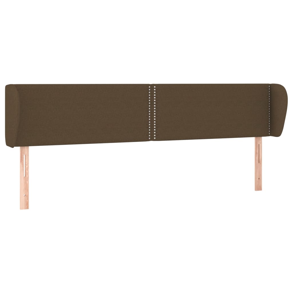 Kopfteil mit Ohren Dunkelgrau 83x23x78/88 cm Stoff
