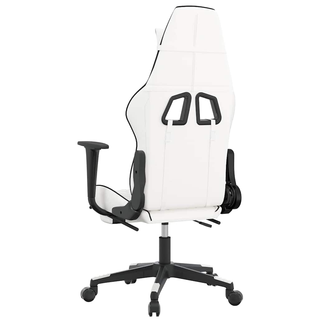 Gaming-Stuhl mit Massagefunktion Schwarz und Blau Kunstleder