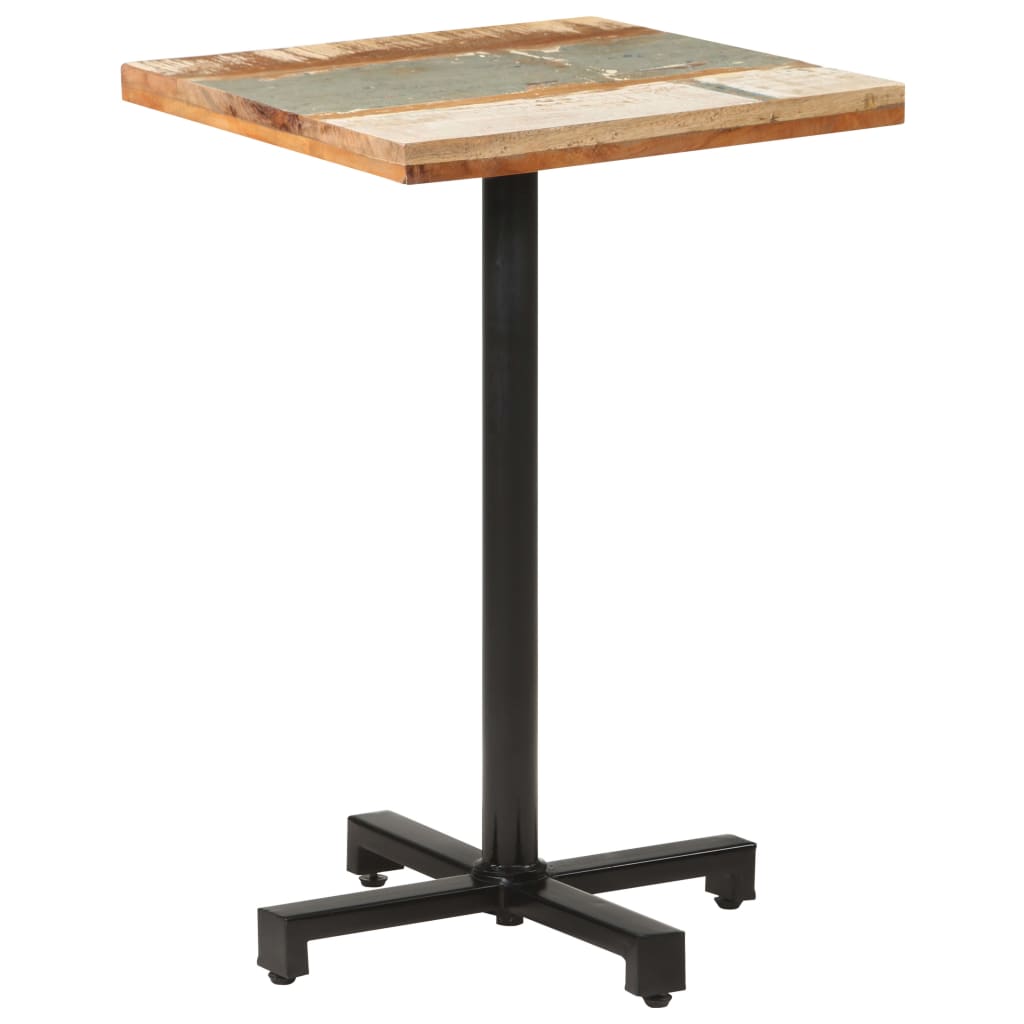 Bistrotisch Rund Ø60x75 cm Raues Mangoholz