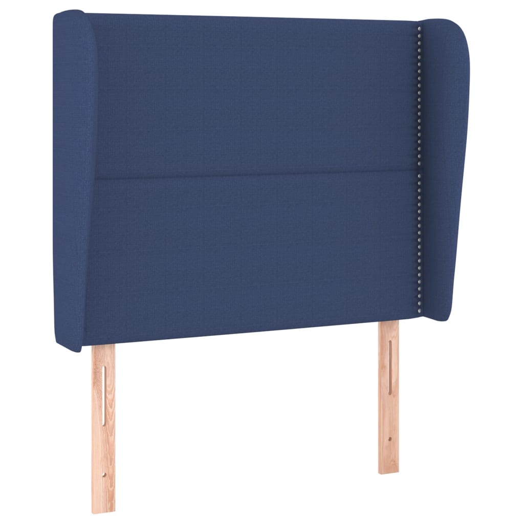 Kopfteil mit Ohren Dunkelgrau 83x23x78/88 cm Stoff