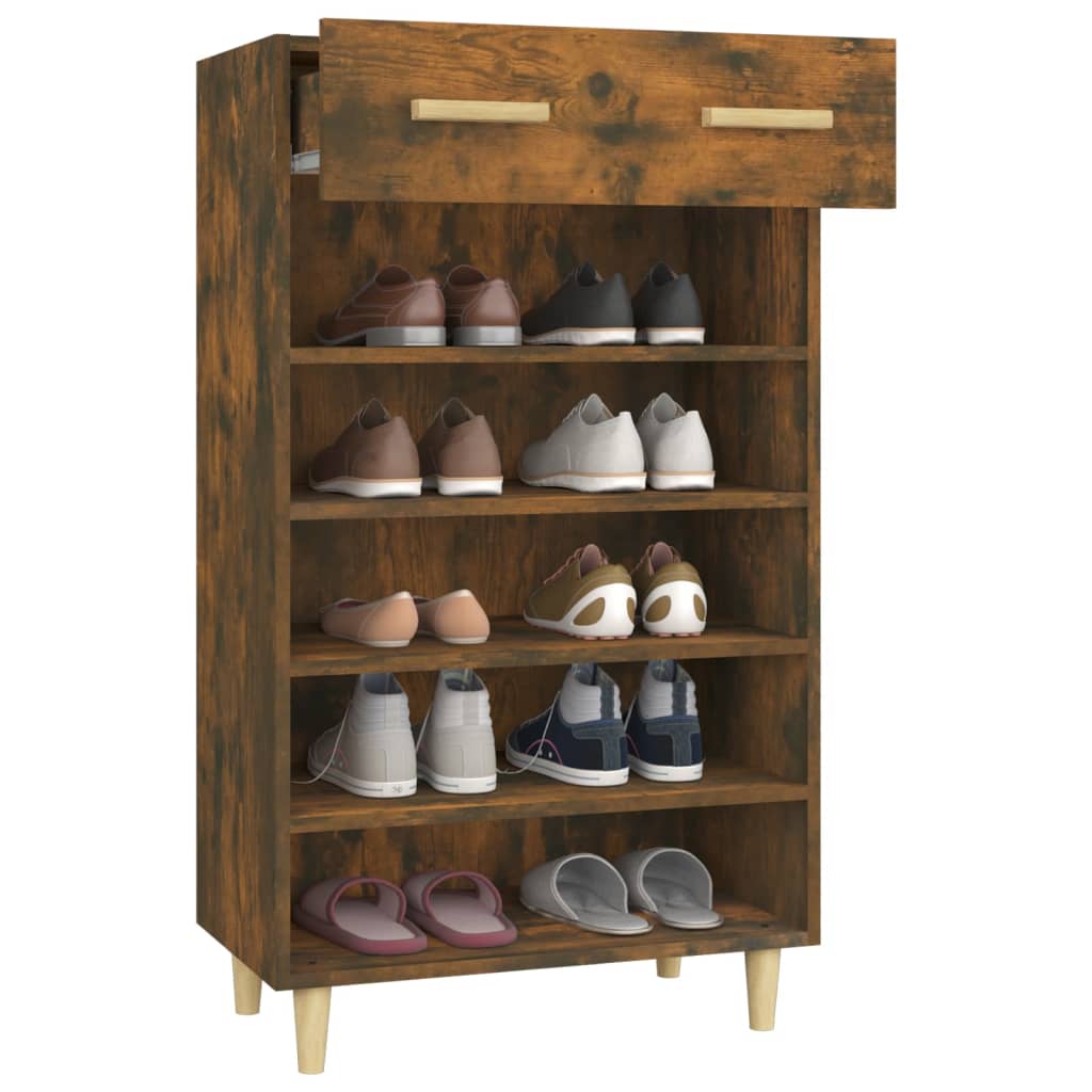 Schuhschrank mit Regal Altholz 60 x 35 x 105 cm Holzwerkstoff